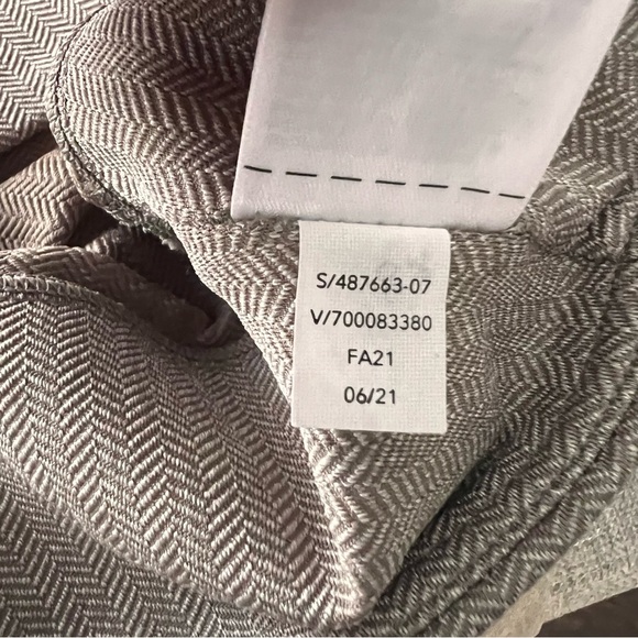 Athleta Delancey Herringbone Tight Tan High-Waisted Leggings size large - Picture 11 of 13